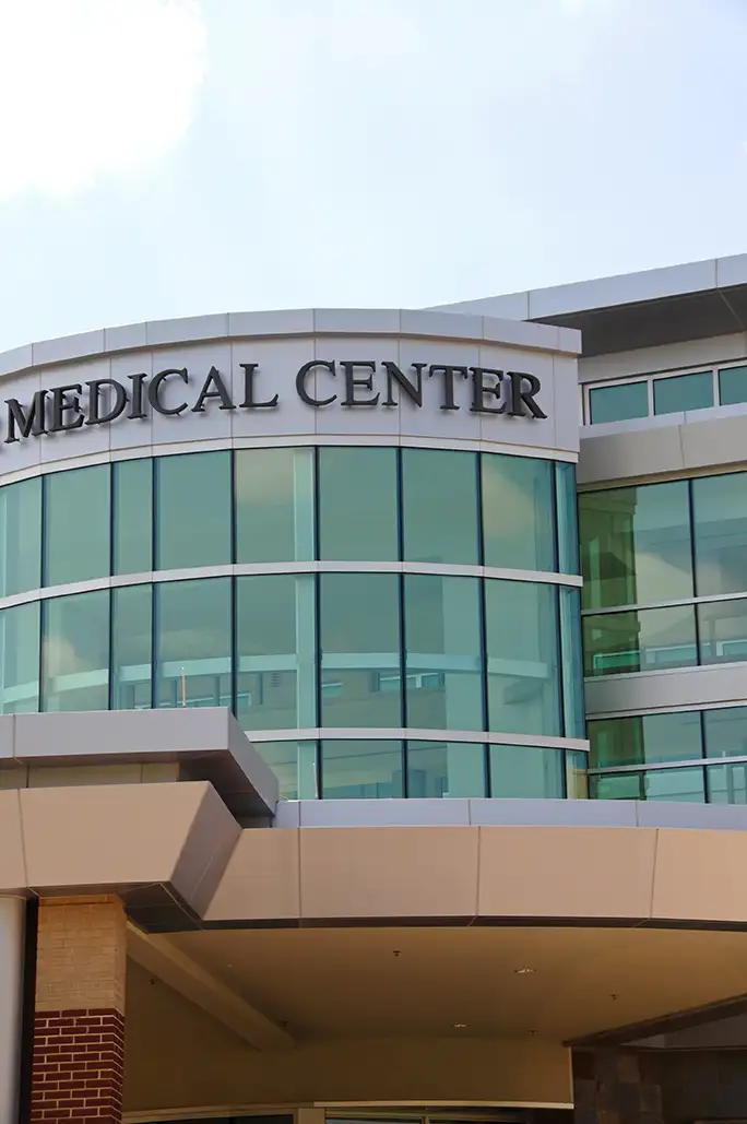 Medical building with patient parking